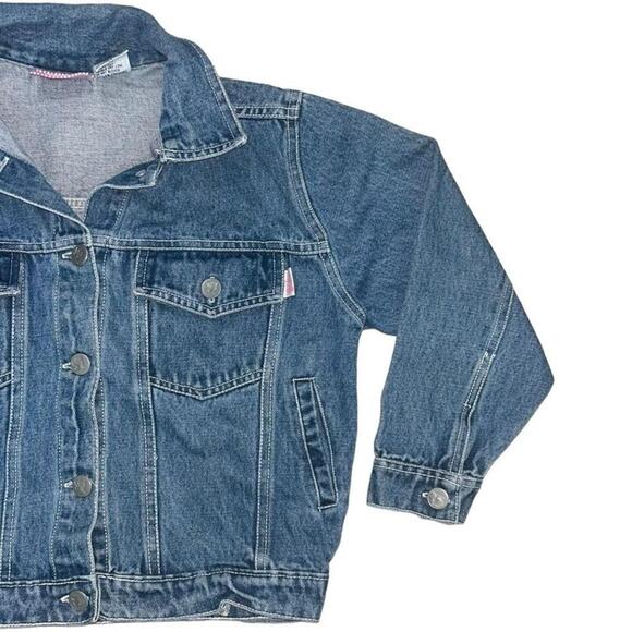 Barbie Vintage 1996 Embroidered Crop Jean Jacket - Picture 3 of 4